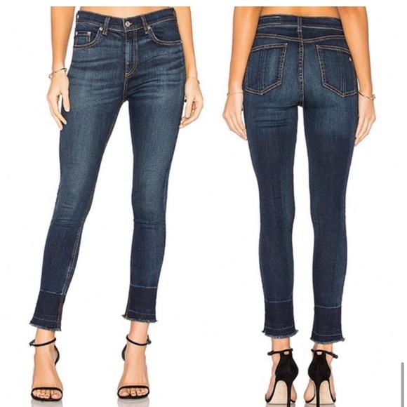 30-50%OFF BUNDLES! NWOT RAG&BONE HIGH-RISE SKINNY RAW HEM JEANS SIZE 32 - Picture 7 of 16